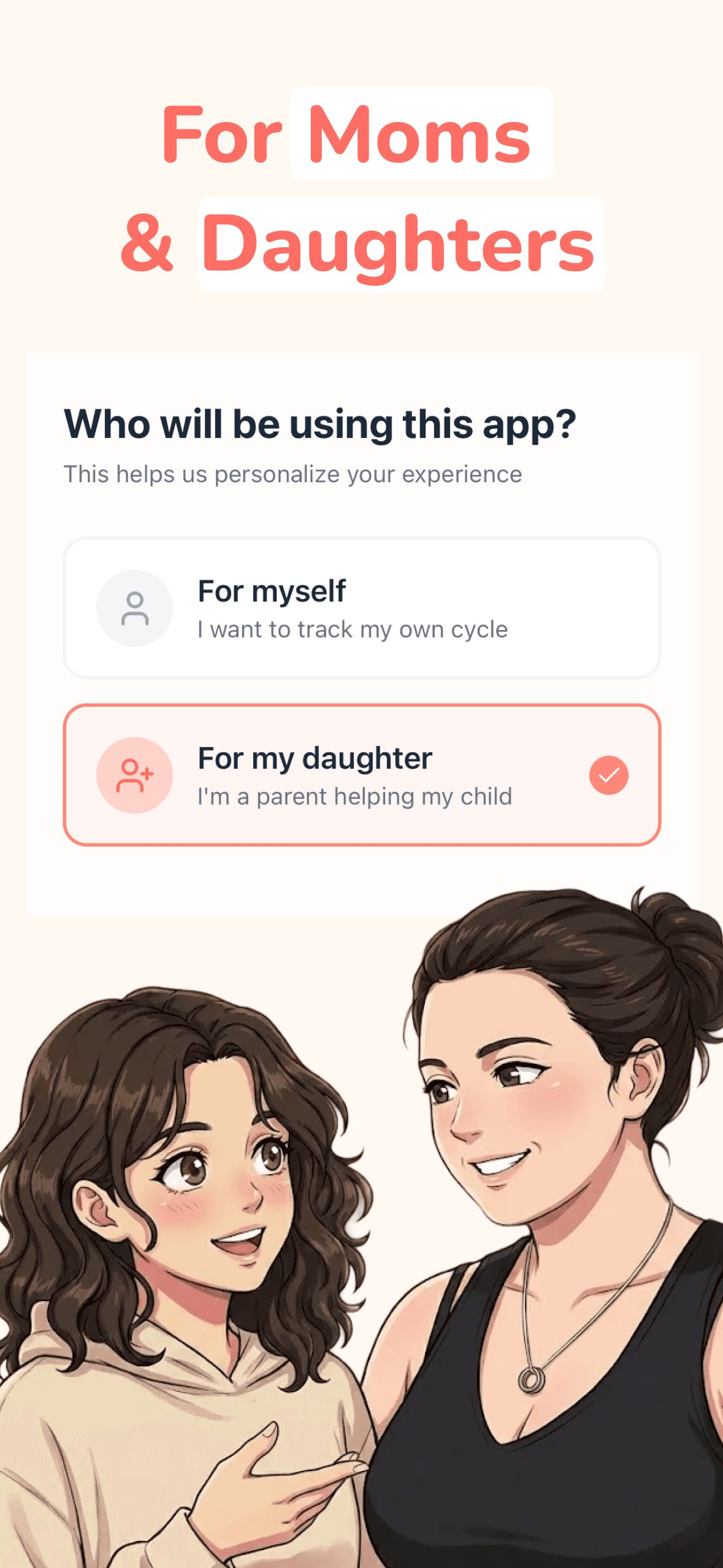 For moms and daughters